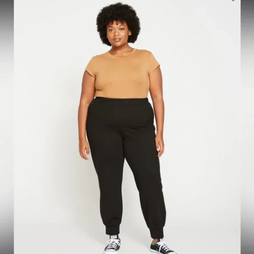 Universal Standard Luxe Laid-Back Ponte Joggers, Black, Size (M/US: 18-20)